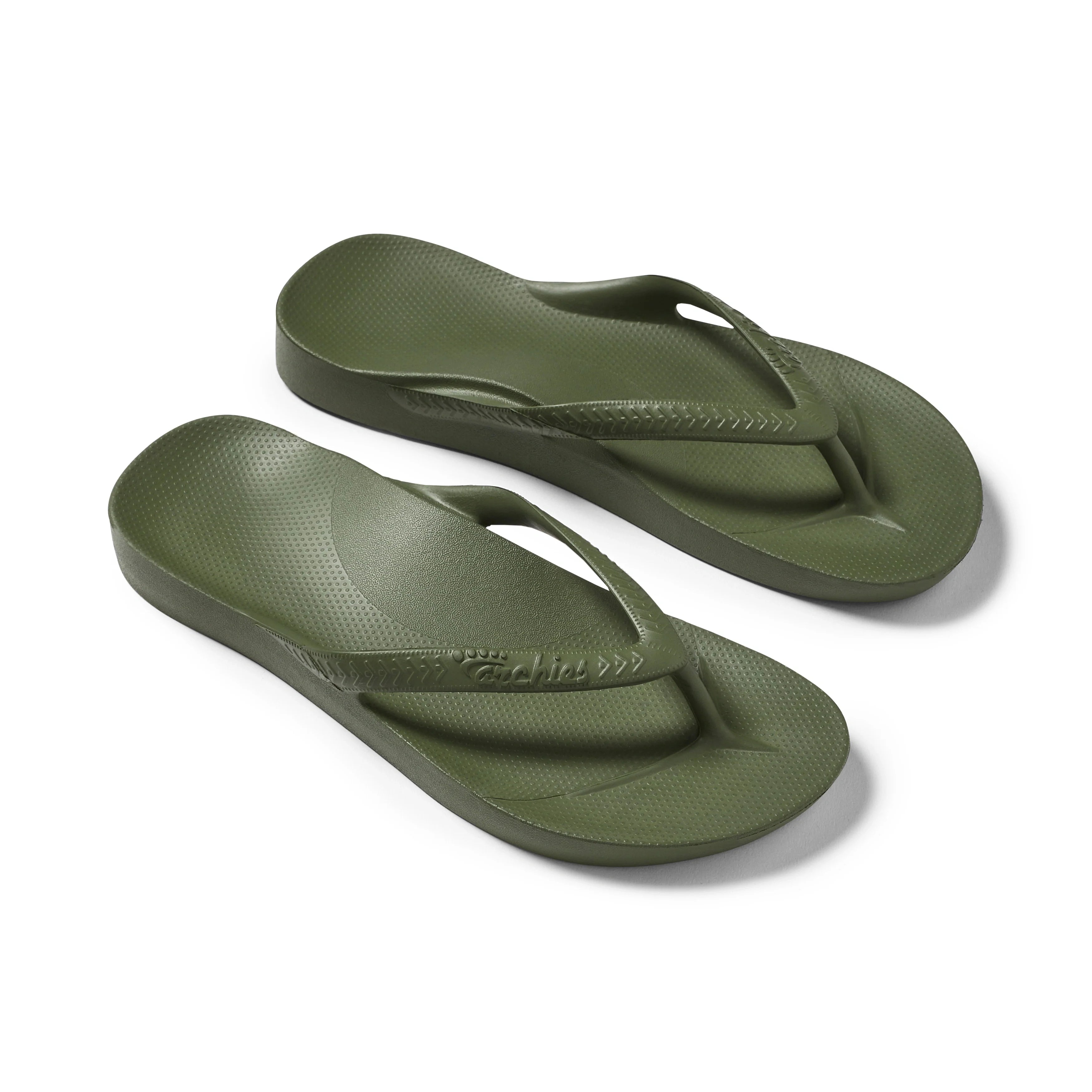 Arch Support Flip Flops - Classic - Olive